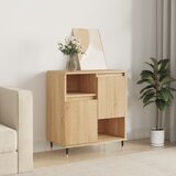 vidaXL Komoda dimljeni hrast 60x35x70 cm inženirski les | Shoptok.si