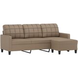  Trosjed s tabureom boja cappuccina 180 cm od umjetne kože | shoptok.hr