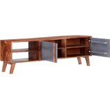 Maison Chic TV omarica - TV stojalo - Televizijska omarica siva 140x30x45 cm trden palisander, (21699614) Cene
