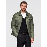 Ombre Men's quilted jacket in shirt cut - olive Cijene