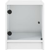  Noćni ormarići sa staklenim vratima 2 kom bijeli 35x37x42 cm | shoptok.hr