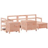  The Living Store Vrtna sedežna garnitura 7-delna trden les douglas - Vrtna Sedežna Garnitura, (21446999) | Shoptok.si