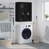 Maison Chic Stenska omarica - Zidna omarica črna 69,5x34x90 cm iu143, (22062773) | Shoptok.si