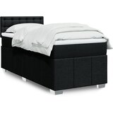 Maison Chic Box spring postelja - Vzmetna postelja z vzmetnico črna 80x200 cm blago SL24033, (21879859) | Shoptok.si