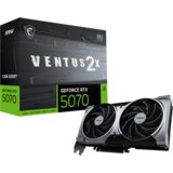 MSI Video Card Nvidia GeForce RTX 5070 12G VENTUS 2X OC (12GB GDDR7/192bit, PCI-E Gen5, 3x DP 2.1, 1x HDMI 2.1, 1x 16-pin Power Connector, Retail) | Eponuda.ba