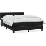 vidaXL Box spring krevet s madracem crni 160x210 cm baršunasti | shoptok.hr
