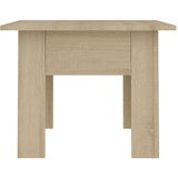 vidaXL Klubska mizica sonoma hrast 55x55x42 cm iverna plošča | Shoptok.si