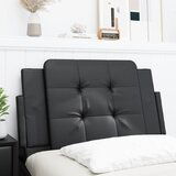 Maison Chic posteljno vzglavje - vzglavna omarica - vzglavna stranica črna 80 cm umetno usnje, (21703869) | Shoptok.si