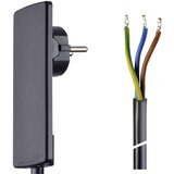 EVOline Priključni kabel [ varnostni ploščati vtič - kabel\, odprti konec] črni 1.5 m Schulte Elektrotechnik 151000151, (20414291) | Shoptok.si
