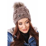 Fasardi Winter hat with a pompom, brown | Shoptok.si