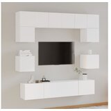  8-dijelni set TV ormarića bijeliod konstruiranog drva | shoptok.hr