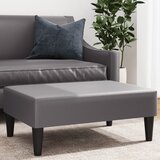  The Living Store Stolček za noge siv 77x55x31 cm umetno usnje - Stolček Za Noge, (21482210) | Shoptok.si