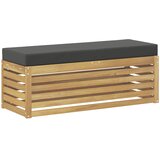 vidaXL Zunanja garnitura za sedenje Bela in antracit 115 x 43 x 45 cm, (5000273346) Cene