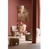 Light & Living Smeđe-siva viseća svjetiljka s tekstilnim sjenilom ø 10 cm Malaika – | shoptok.hr