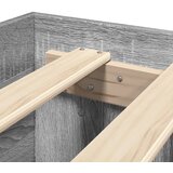  Okvir kreveta siva boja hrasta 135 x 190 cm konstruirano drvo | shoptok.hr