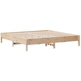 vidaXL Krevet s regalom za knjige bez madraca 180x200 cm od borovine | shoptok.hr