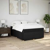  Krevet s oprugama i madracem crni 140x200 cm od tkanine | shoptok.hr