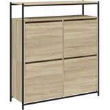 Ormarić za cipele s 4 ladice boja hrasta 100x34x112 cm | shoptok.hr
