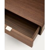 Kave Home Rjava zakonska postelja iz masivne breze z letvenim dnom 180x200 cm Norlen – | Shoptok.si