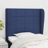 vidaXL Vzglavje z ušesi moder 93x23x118/128 cm blago Cene