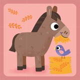 Dvěděti Wooden Blocks Farm kocke iz lesa 12 m+ 9 kos | Shoptok.si