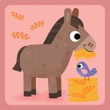 Dvěděti Wooden Blocks Farm kocke od drva 12 m+ 9 kom | shoptok.hr