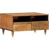 vidaXL Klubska mizica 80x54x40 cm trden mangov les Cene