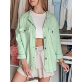 DStreet Kurtka damska koszulowa oversize OVERBOR miętowa | shoptok.hr