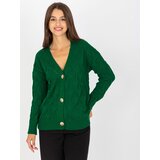 RUE PARIS Sweater-LC-SW-8035.06X-dark green | Shoptok.si