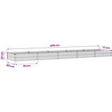  Povišeni vrtni krevet Siva 400 x 80 x 24 cm | shoptok.hr