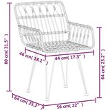  Jedilna garnitura 5-delna črn poli ratan | Shoptok.si