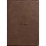Rhodia Rhodiarama bilježnica A5, 32 lista, linije, smeđa
