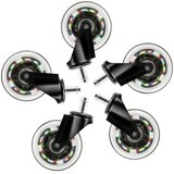 Deltaco Rainbow LED kolesa za igralne stole, Motion Powered Rainbow LED, 5 kosov | Shoptok.si