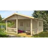 Male kuće Sauna kućica SAUNA TERVO 441 &amp;times; 491 cm sa &amp;scaron;indrom Slike
