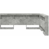  Skladišno uzglavlje Betonski sivi 135 cm Konstruirano drvo | shoptok.hr