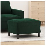  Stolček za noge temno zelen 60x50x41 cm žamet | Shoptok.si