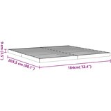  Okvir kreveta voštano smeđi 180 x 200 cm od masivne borovine | shoptok.hr