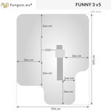 Fungoo Set FUNNY 3 s pješčanikom i ljuljačkom - drveno dječje igralište | shoptok.hr