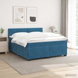  s box springom, madracem i LED-om Plava 140 x 190 cm | shoptok.hr