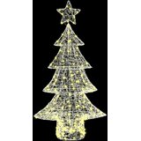  Božićno drvce s 160 LED svjetlima Topla bijela 150 cm Akril | shoptok.hr