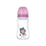 Canpol baby flašica pink doll, široki vrat, antikolik 240Ml Cene