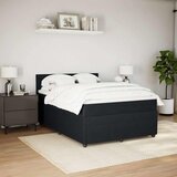  Krevet s oprugama i madracem crni 140x200 cm baršunasti | shoptok.hr