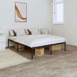 Maison Chic Kovinski Posteljni okvir - Dvoposteljna postelja - Zakonska postelja črn 160x200 cm, (21692327) | Shoptok.si