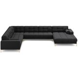 Cosmopolitan Design Temno siva kotna sedežna garnitura (levi kot) Bali – Cene
