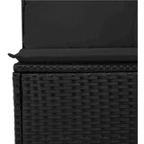 11-dijelni set vrtnih sofa od poliratana s jastucima crni | shoptok.hr