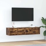 vidaXL TV omarica 2 kosa dimljeni hrast 60x31x25,5 cm inženirski les | Shoptok.si