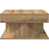 vidaXL Klubska mizica artisan hrast 55x55x30 cm inženirski les | Shoptok.si