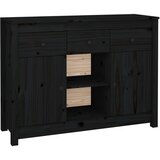 Maison Chic Komoda - Predalnik črna 100x35x74,5 cm trdna borovina, (21716193) Cene