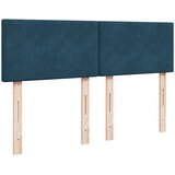  s oprugama i madracem plavi 140x200 cm baršunasti | shoptok.hr