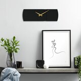 Wallity origami metal wall clock - APS097 blackgold decorative metal wall clock Cene